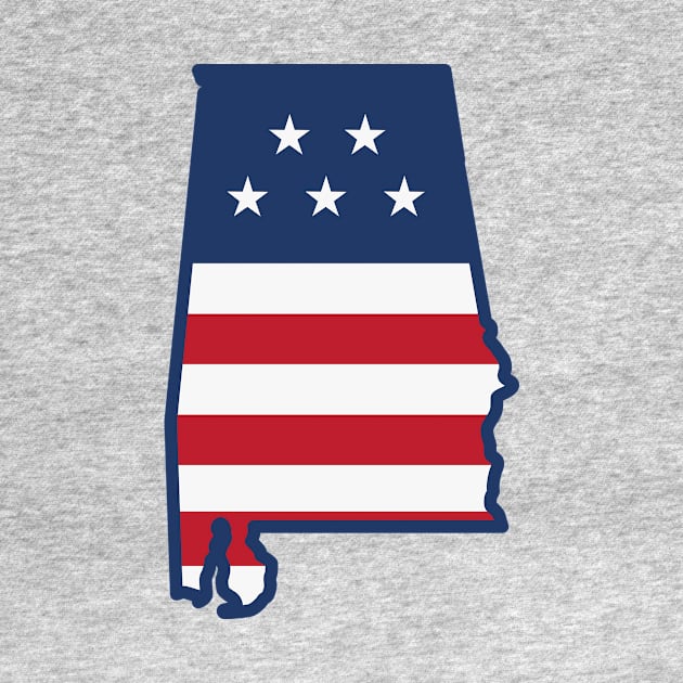 Stars and Stripes Alabama by SLAG_Creative